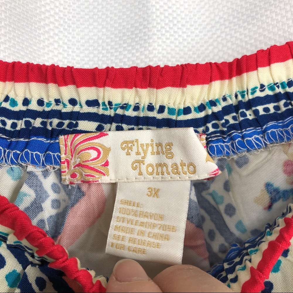 Flying Tomato Boho Floral Plus Size Maxi Skirt - Picture 3 of 6